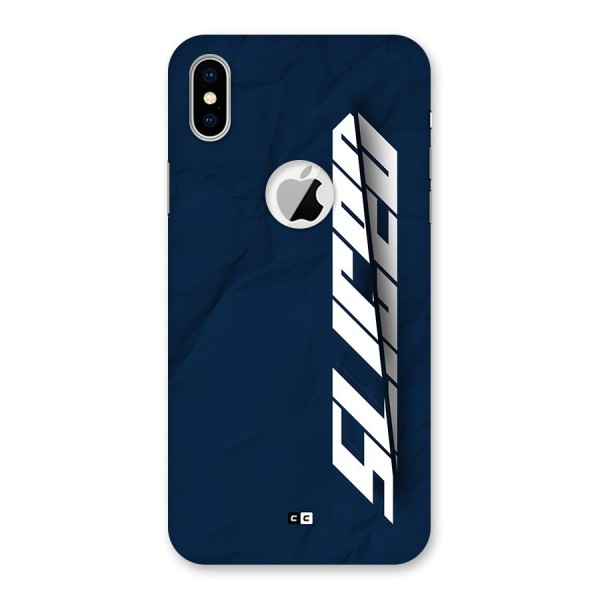 Sliced Now Back Case for iPhone X Logo Cut