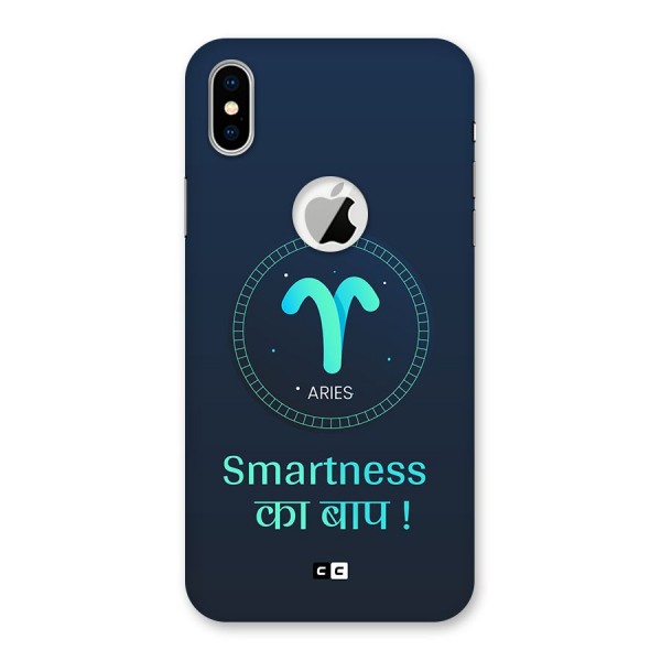 Smart Aries Back Case for iPhone XS Logo Cut