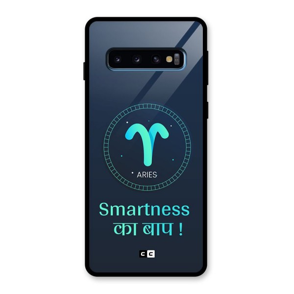 Smart Aries Glass Back Case for Galaxy S10