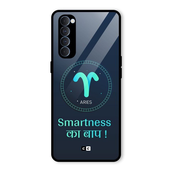 Smart Aries Glass Back Case for Oppo Reno4 Pro