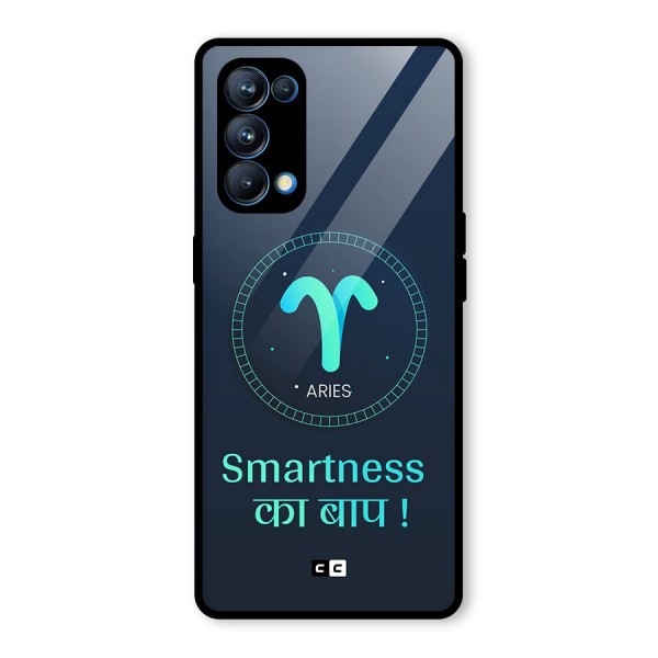 Smart Aries Glass Back Case for Oppo Reno5 Pro 5G