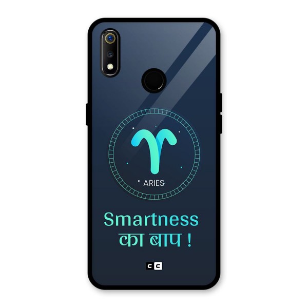 Smart Aries Glass Back Case for Realme 3