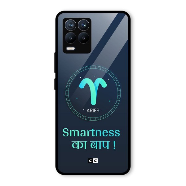 Smart Aries Glass Back Case for Realme 8