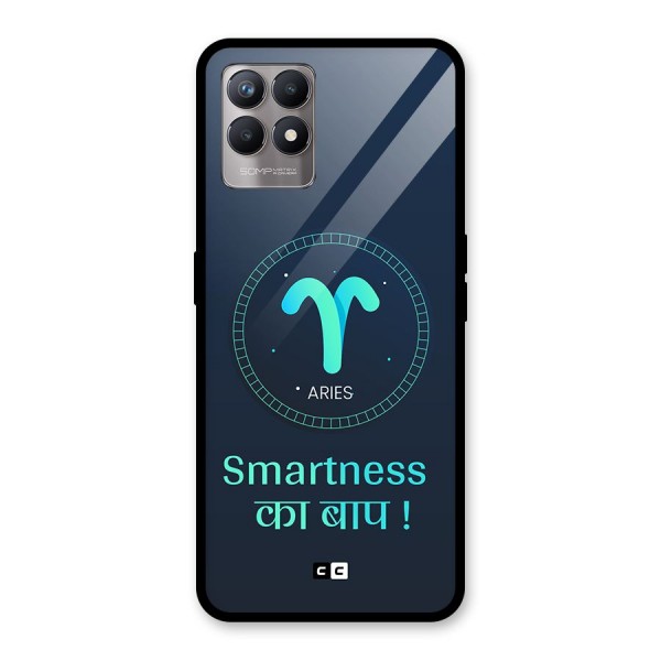 Smart Aries Glass Back Case for Realme 8i