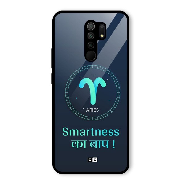 Smart Aries Glass Back Case for Redmi 9 Prime