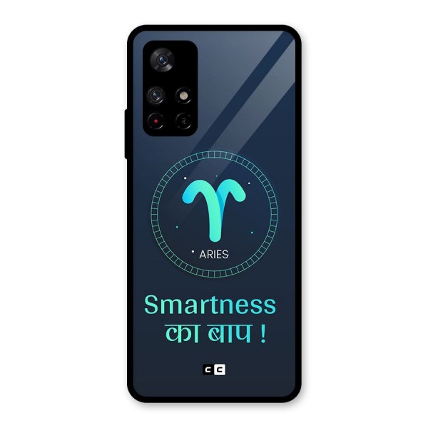 Smart Aries Glass Back Case for Redmi Note 11T 5G