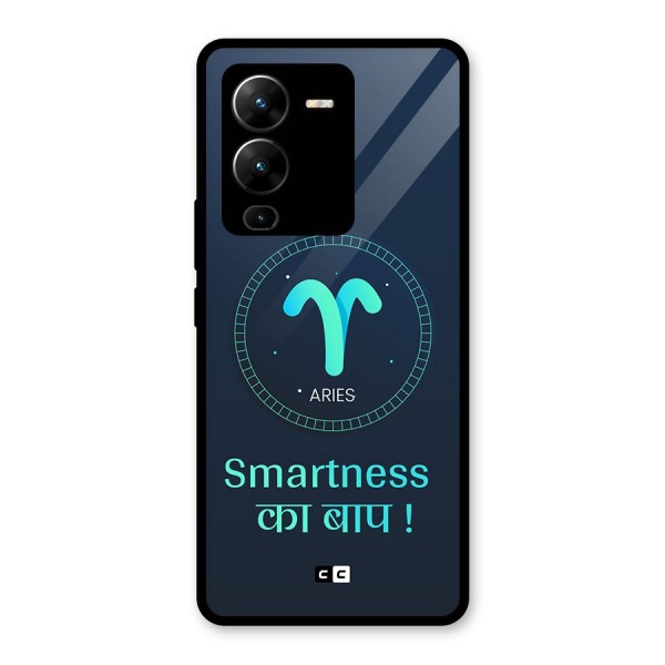 Smart Aries Glass Back Case for Vivo V25 Pro