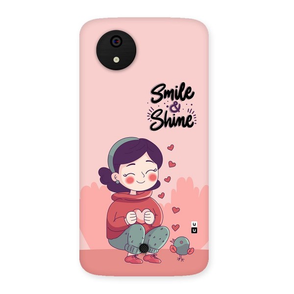 Smile And Shine Back Case for Canvas A1  AQ4501