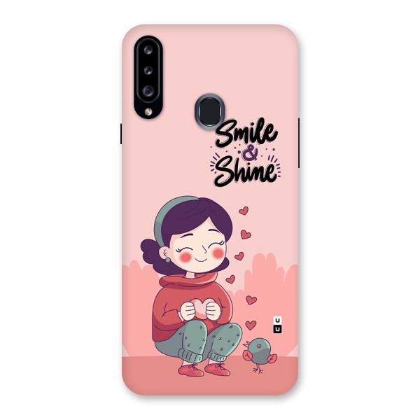 Smile And Shine Back Case for Galaxy A20s