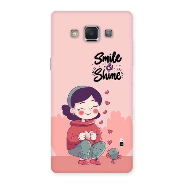 Smile And Shine Back Case for Galaxy A5