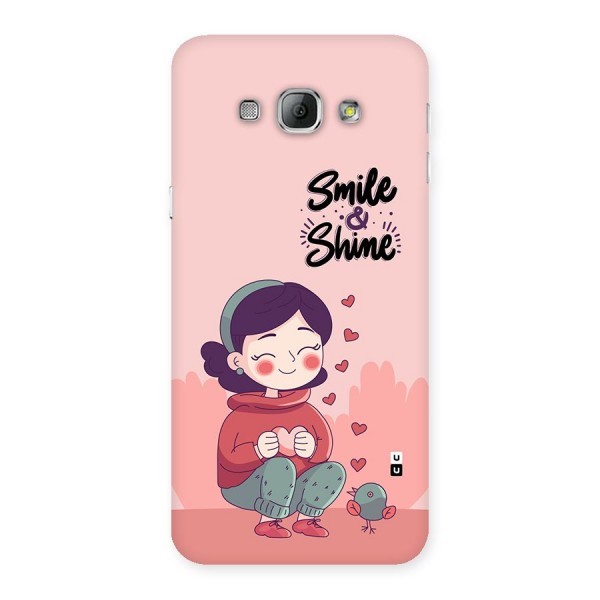 Smile And Shine Back Case for Galaxy A8