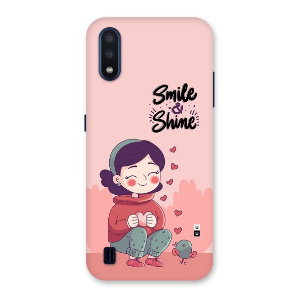 Smile And Shine Back Case for Galaxy M01