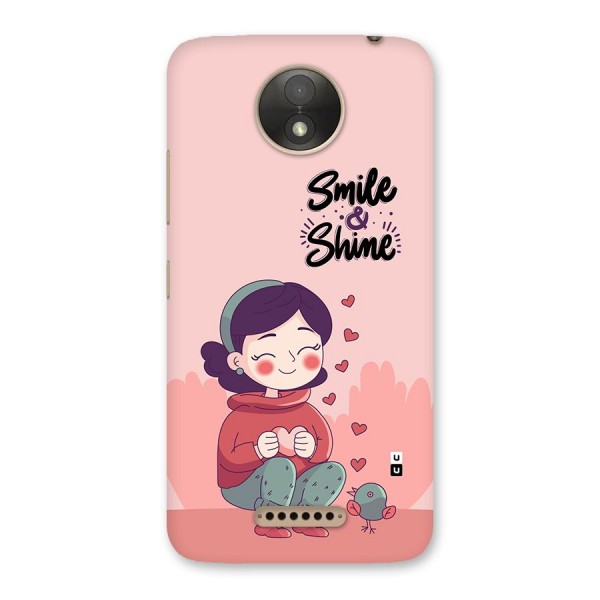 Smile And Shine Back Case for Moto C Plus