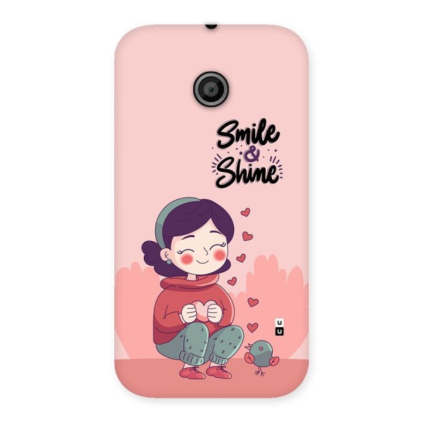 Smile And Shine Back Case for Moto E