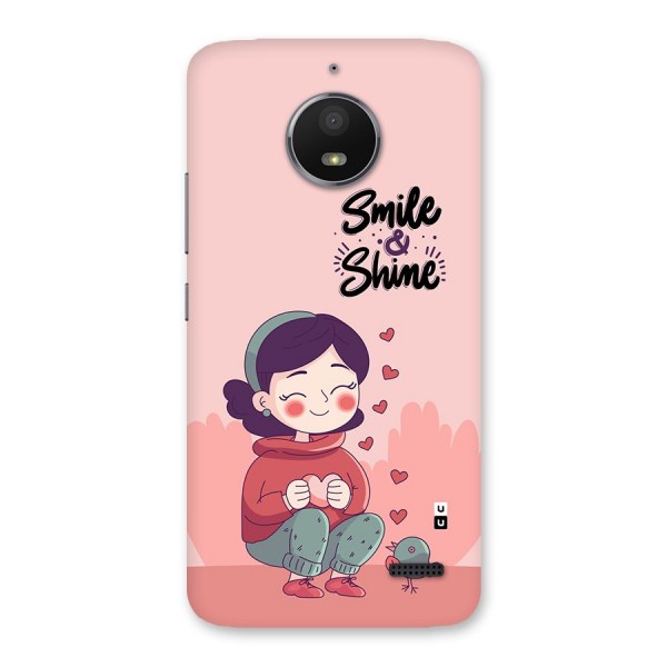 Smile And Shine Back Case for Moto E4