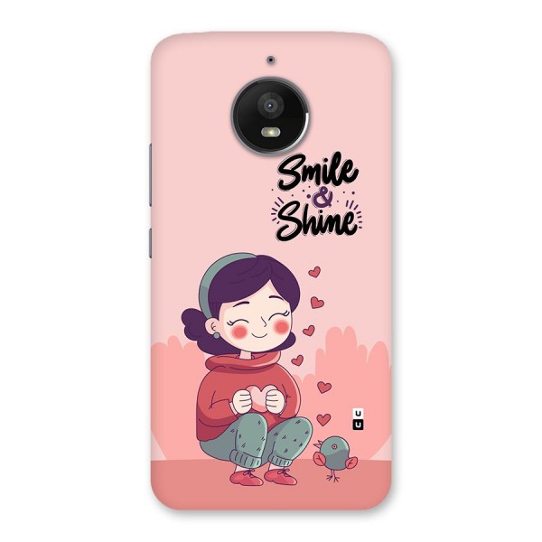 Smile And Shine Back Case for Moto E4 Plus