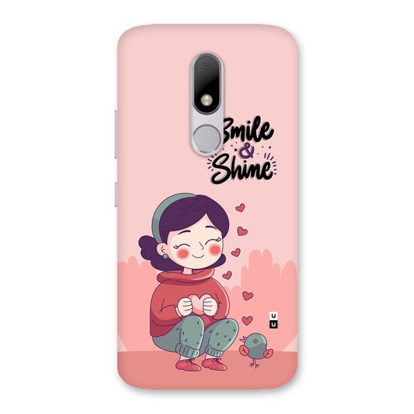 Smile And Shine Back Case for Moto M