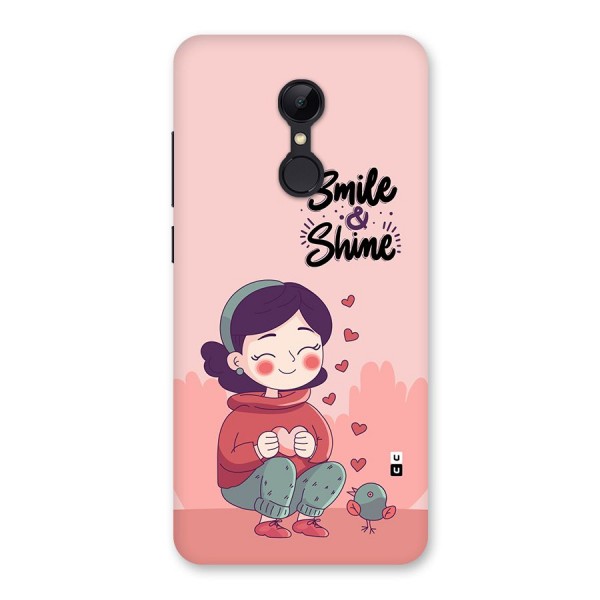 Smile And Shine Back Case for Redmi 5