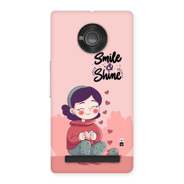 Smile And Shine Back Case for Yuphoria