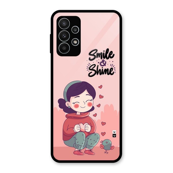 Smile And Shine Glass Back Case for Galaxy A23