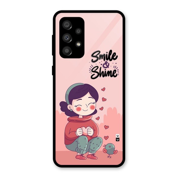 Smile And Shine Glass Back Case for Galaxy A32
