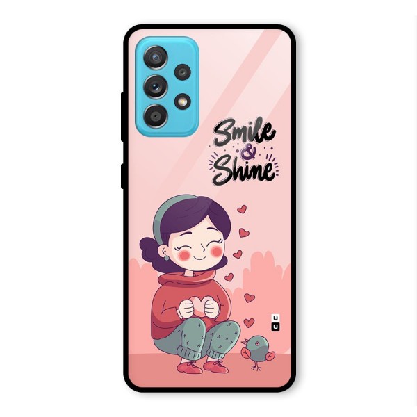 Smile And Shine Glass Back Case for Galaxy A52