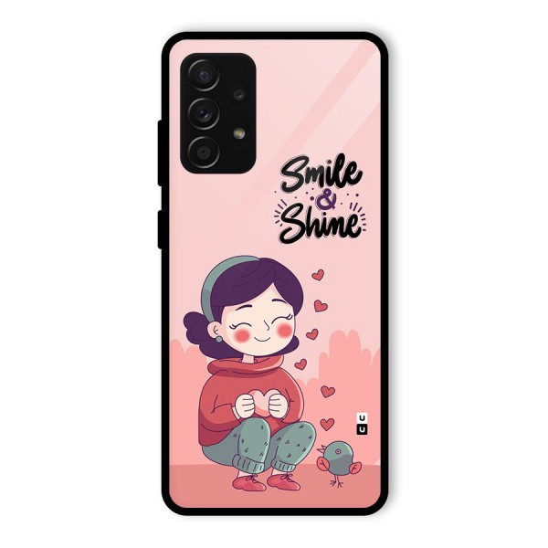 Smile And Shine Glass Back Case for Galaxy A53 5G