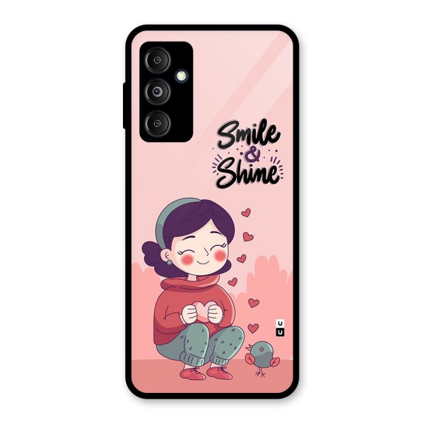 Smile And Shine Glass Back Case for Galaxy M14 5G