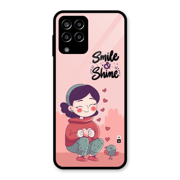 Smile And Shine Glass Back Case for Galaxy M33