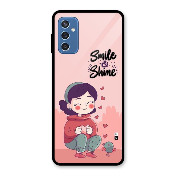 Smile And Shine Glass Back Case for Galaxy M52 5G