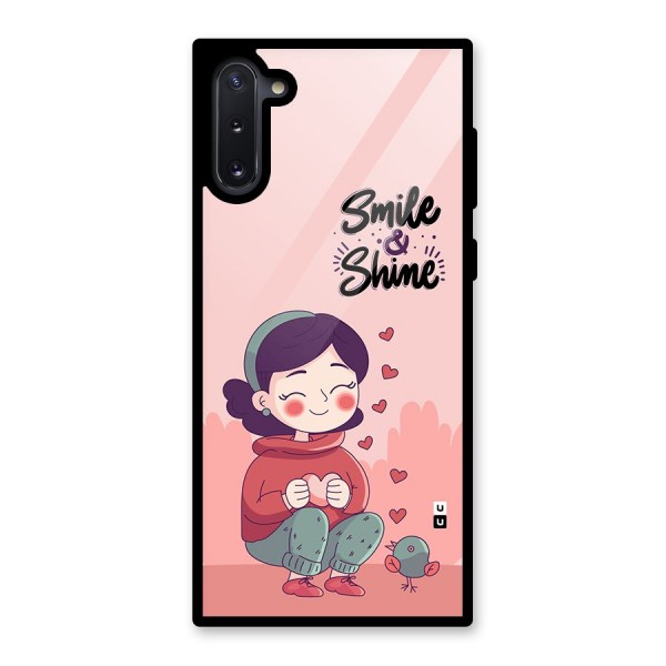 Smile And Shine Glass Back Case for Galaxy Note 10