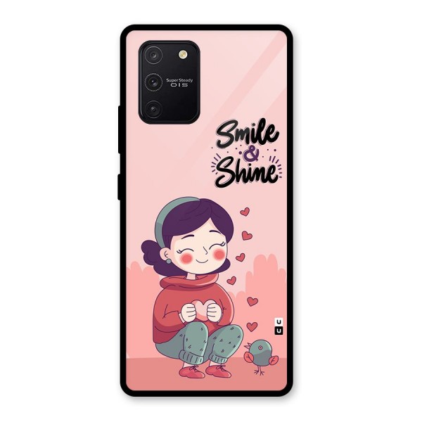 Smile And Shine Glass Back Case for Galaxy S10 Lite