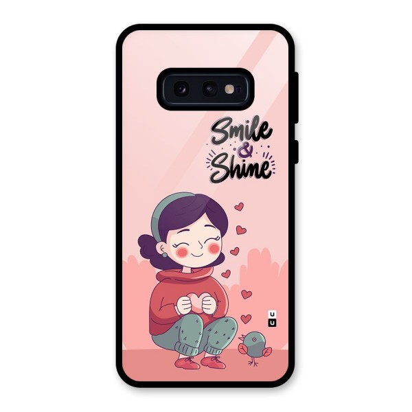 Smile And Shine Glass Back Case for Galaxy S10e