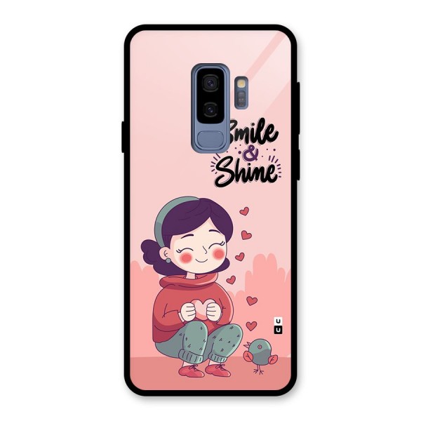 Smile And Shine Glass Back Case for Galaxy S9 Plus