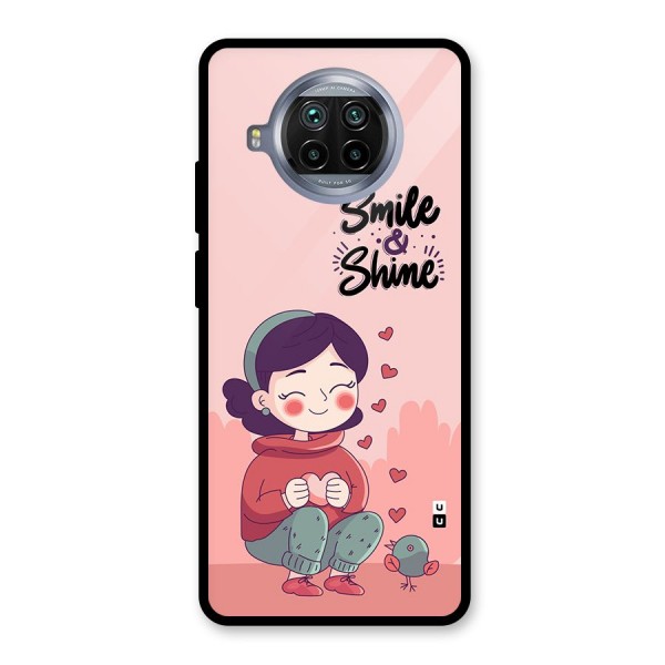 Smile And Shine Glass Back Case for Mi 10i