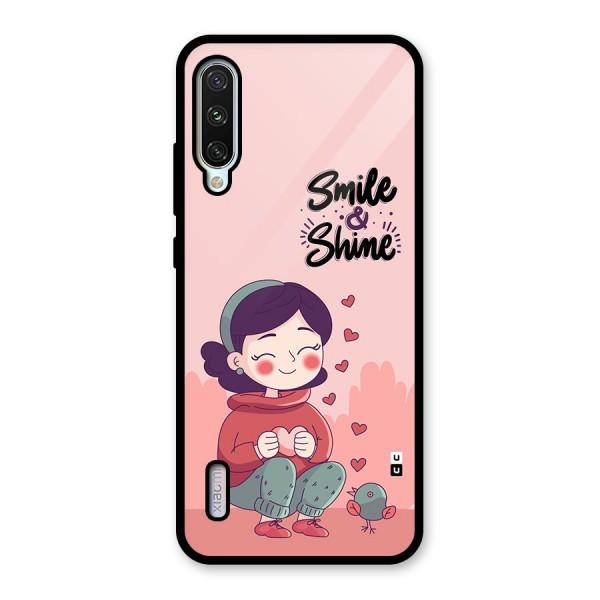 Smile And Shine Glass Back Case for Mi A3