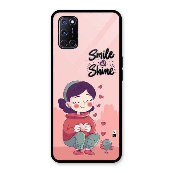 Smile And Shine Glass Back Case for Oppo A52