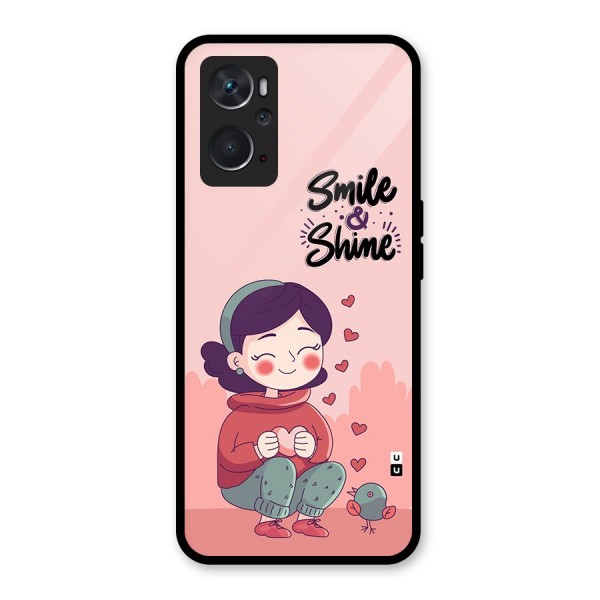 Smile And Shine Glass Back Case for Oppo K10 4G