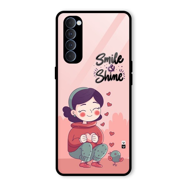 Smile And Shine Glass Back Case for Oppo Reno4 Pro