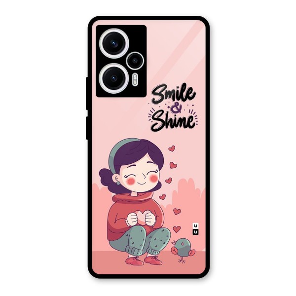 Smile And Shine Glass Back Case for Poco F5