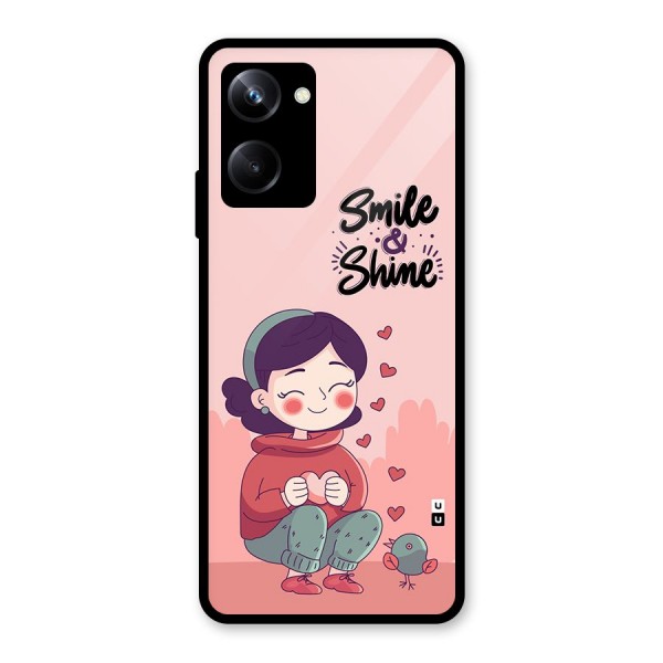 Smile And Shine Glass Back Case for Realme 10 Pro