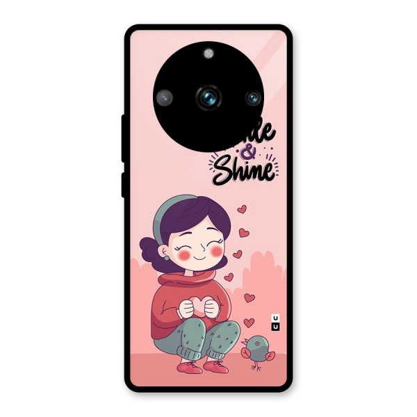 Smile And Shine Glass Back Case for Realme 11 Pro