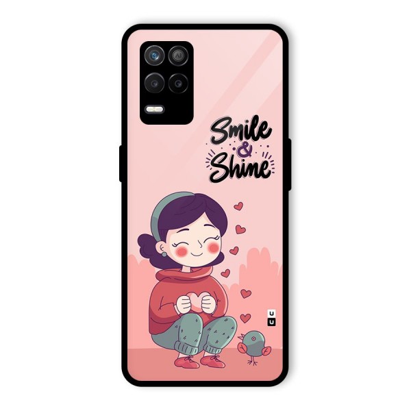 Smile And Shine Glass Back Case for Realme 8s 5G