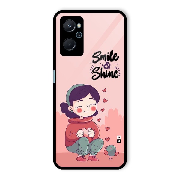 Smile And Shine Glass Back Case for Realme 9i