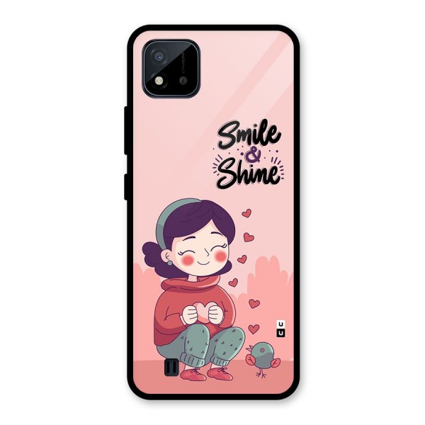 Smile And Shine Glass Back Case for Realme C11 2021