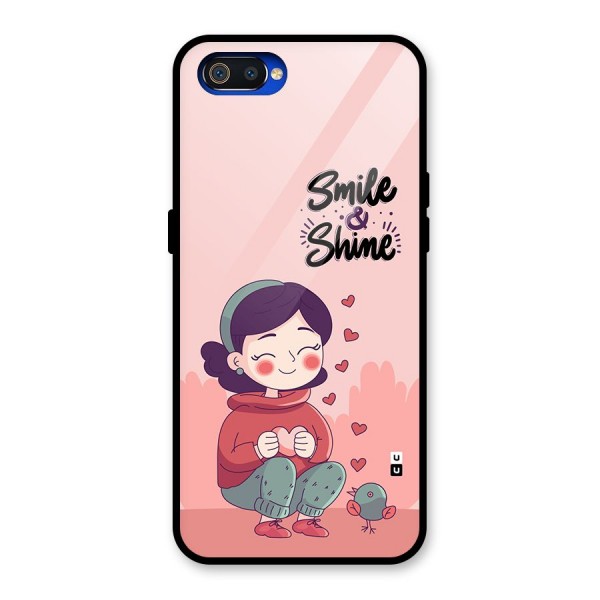 Smile And Shine Glass Back Case for Realme C2