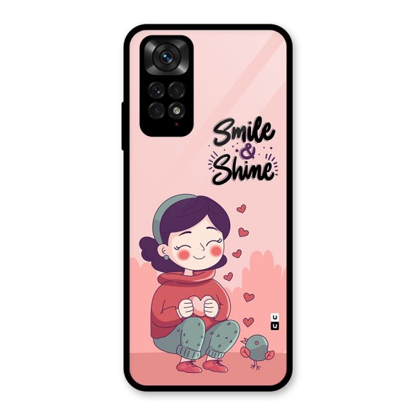 Smile And Shine Glass Back Case for Redmi Note 11S