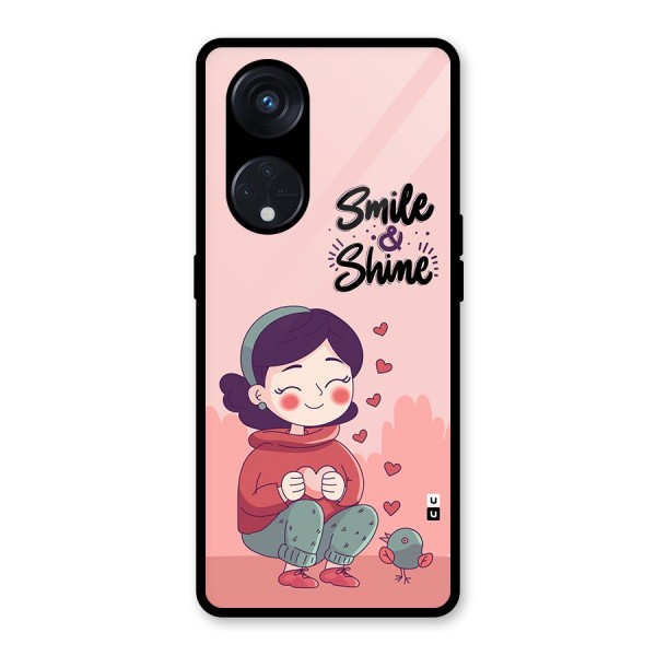 Smile And Shine Glass Back Case for Reno8 T 5G