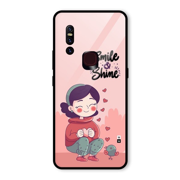 Smile And Shine Glass Back Case for Vivo V15