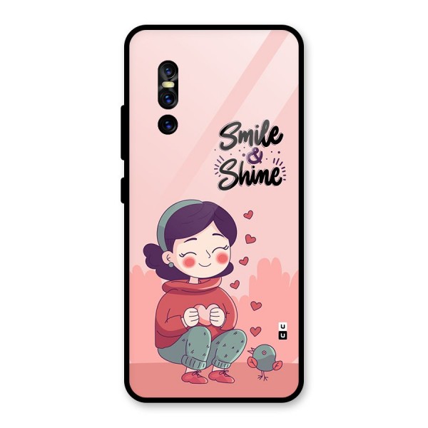 Smile And Shine Glass Back Case for Vivo V15 Pro